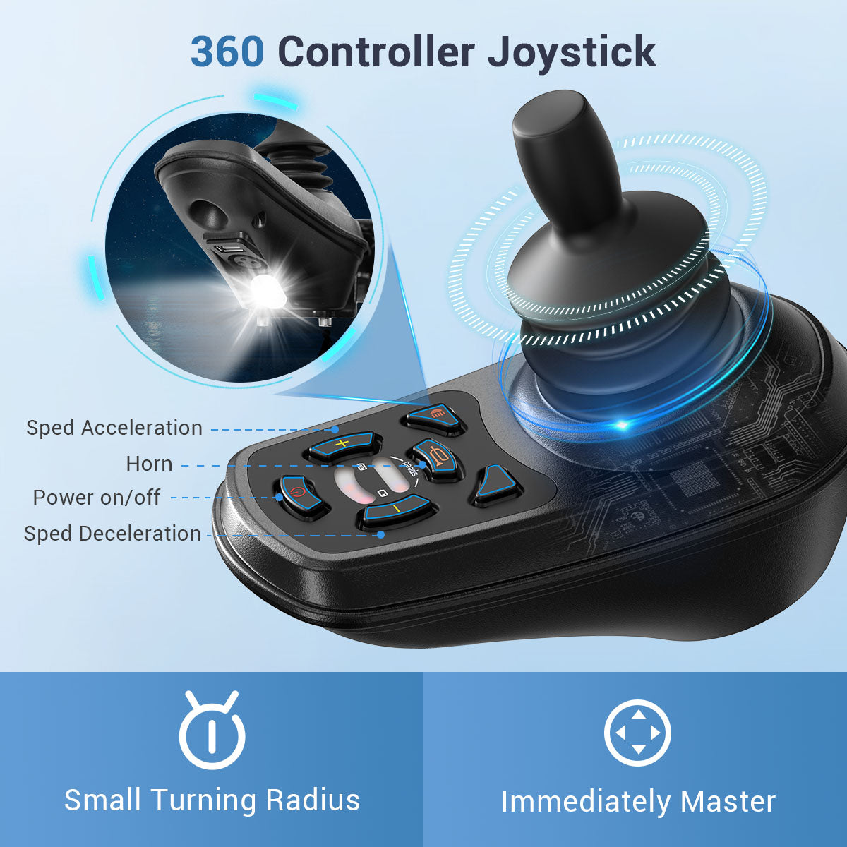 Silla de ruedas eléctrica plegable Aotedor-208