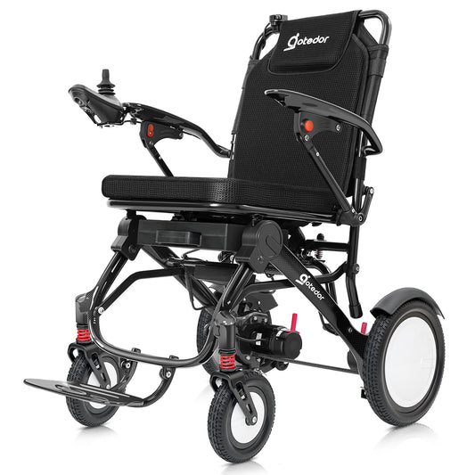 Aotedor-208- 35lb Carbon Fiber Electric Wheelchair – 25-Mile Range, All-Terrain, Airline Approved – Limited-Time Sale