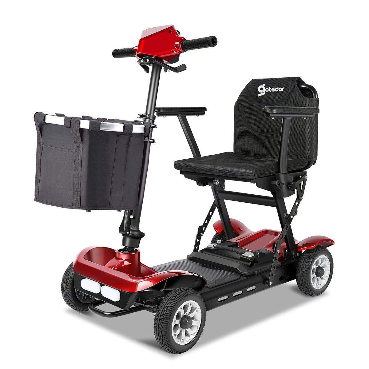 Aotedor-211s 4-Wheel Mobility Scooter, 25 Miles Range, Folding