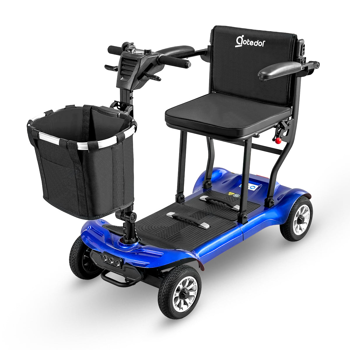 Aotedor AM985 4-Wheel Foldable Mobility Scooter – 22-Mile Range, Dual Batteries, Airline Approved