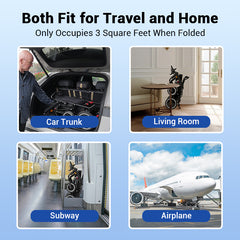 Aotedor A07J-Renew Foldable Electric Wheelchair – 15-Mile Range, All-Terrain Lightweight Power Chair, Airline Approved, Open-Box