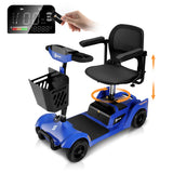 Aotedor 3431 Certified Open-Box 4-Wheel Mobility Scooter – 15 Mile Foldable Travel Scooter for Adults & Seniors, 300LBS Capacity, NFC One-Touch Unlock, Removable Battery, Rotating Seat