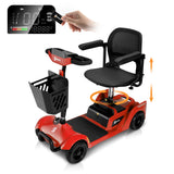 Aotedor 3431 Certified Open-Box 4-Wheel Mobility Scooter – 15 Mile Foldable Travel Scooter for Adults & Seniors, 300LBS Capacity, NFC One-Touch Unlock, Removable Battery, Rotating Seat