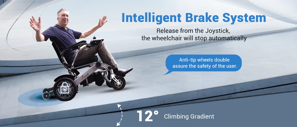 folding electric wheelchair