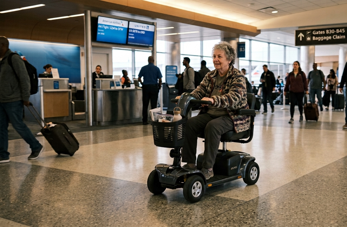 How People Travel on Planes With a Mobility Scooter