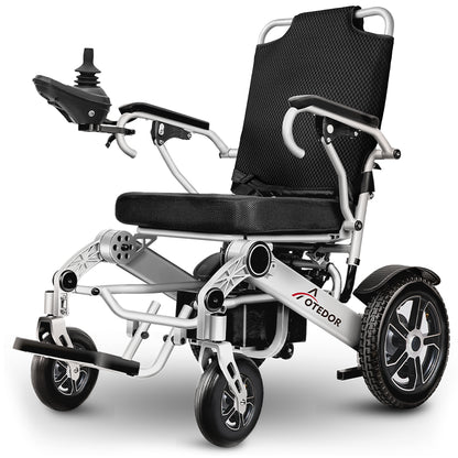 [2025 Upgrade] Aotedor 203 -30 Miles Long Travel Range, Electric Wheelchair for Adults Power Wheelchairs Lightweight Foldable All Terrain Motorized Wheelchair for Seniors Compact Portable Airline Approved