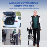 Aotedor-205 Silla de ruedas eléctrica plegable 24AH con aprobación de aerolínea