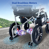Aotedor-205 Silla de ruedas eléctrica plegable 24AH con aprobación de aerolínea
