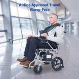 Aotedor-205 Silla de ruedas eléctrica plegable 24AH con aprobación de aerolínea