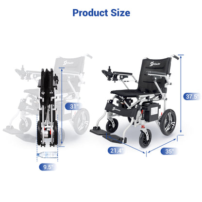 Aotedor-205 Folding Power Wheelchair 24AH with Airline Approval