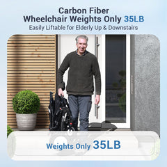 Used Aotedor 208 – 35lb Carbon Fiber Electric Wheelchair