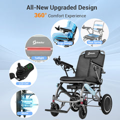 Aotedor 220S Lightweight Folding Electric Wheelchair