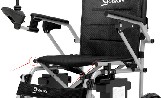 Plastic cover cap+Left plastic footrest