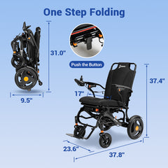 Aotedor 213 – 30-Mile Carbon Fiber Electric Wheelchair