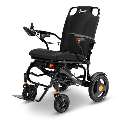 Aotedor 225 Carbon Fiber Electric Wheelchair – Lightweight Foldable Power Wheelchair for Adults, 30-Mile Range, Dual 12Ah Batteries, Dual Motors, All-Terrain, Airline Approved