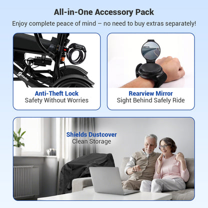 Aotedor 225 Carbon Fiber Electric Wheelchair – Lightweight Foldable Power Wheelchair for Adults, 30-Mile Range, Dual 12Ah Batteries, Dual Motors, All-Terrain, Airline Approved