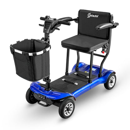 Aotedor AM985 4-Wheel Foldable Mobility Scooter – 22-Mile Range, Dual Batteries, Airline Approved
