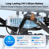 Aotedor A07 Electric Wheelchair – 500W All-Terrain Foldable Power Chair, Airline-Approved, 15-Mile Range