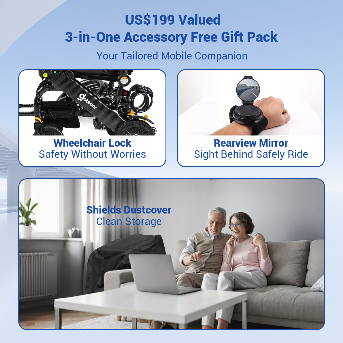 Aotedor N5513A Ultimate Carbon Fiber Electric Wheelchair 35lb Featherweight Design 22-Mile All-Terrain Explorer FAA Approved Travel Powerchair