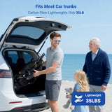 Aotedor N5513A – 35lb Carbon Fiber Travel Wheelchair