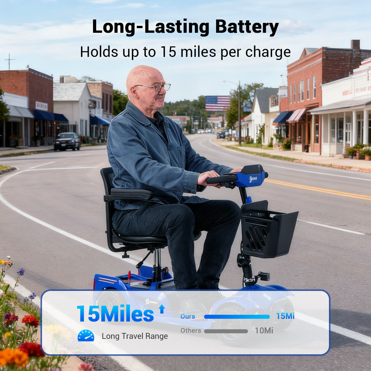 Aotedor W3431Q – NFC Smart Foldable Mobility Scooter