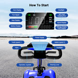 Aotedor W3431Q – NFC Smart Foldable Mobility Scooter