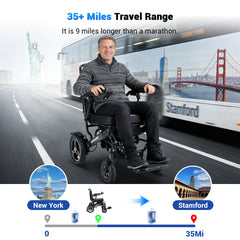 Aotedor 5526 - Dual Battery Long-Range Wheelchair