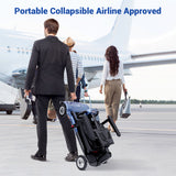 Aotedor-T550 Scooter de movilidad de 4 ruedas-Azul