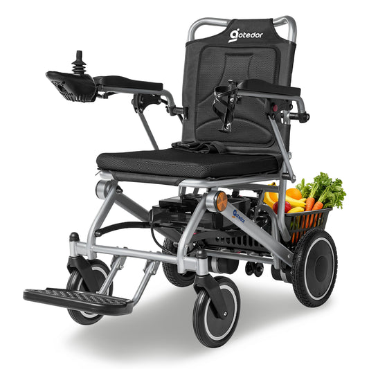 Aotedor A07 Electric Wheelchair – 500W All-Terrain Foldable Power Chair, Airline-Approved, 15-Mile Range