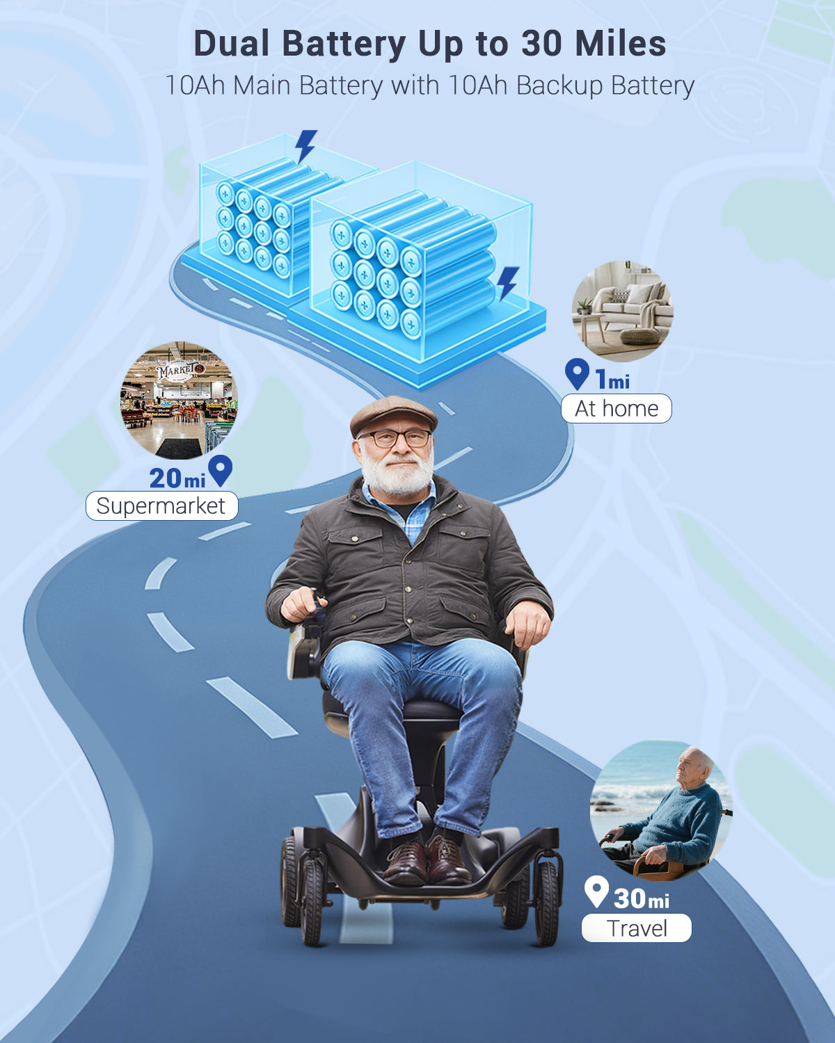 Aotedor-P2 Ultra-Light Portable Electric Wheelchair – Powerful, Safe & Comfortable