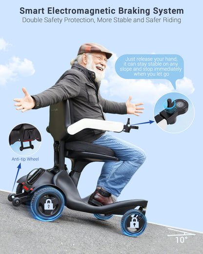Aotedor-P2 Ultra-Light Portable Electric Wheelchair – Powerful, Safe & Comfortable
