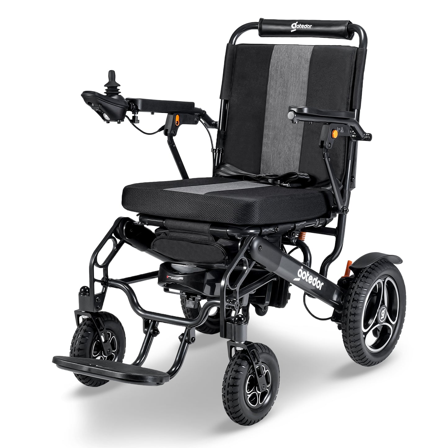 Aotedor-5526 Electric Wheelchair for Adults, Dual Battery (20AH Long Range & 10AH Air Travel Safe),300 lbs Weight Capacity, 35 Miles Range, Airline Approval & 500W Brushless Motors& LED Light (Black)